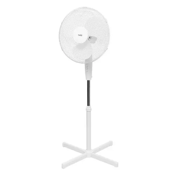 VENTILÁTOR stojanový 40cm,3rychl.,bílý 50W, SF40WH Levný