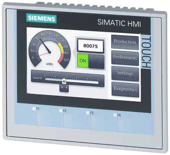Originální SIMATIC HMI KTP400 Comfort, Comfort Panel, Tlačítkové/dotykové ovládání, 4 ši...