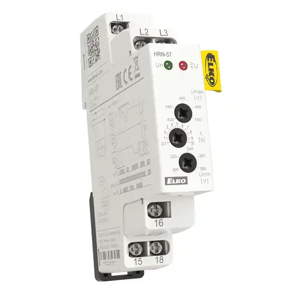 HRN- 57 hlídací napěťové relé 3x400V (Umax/Umin) Aktuální