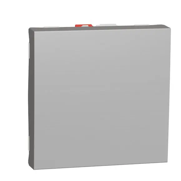 Přepínač střídavý ř.6, 2M, Aluminium Nová Kolekce