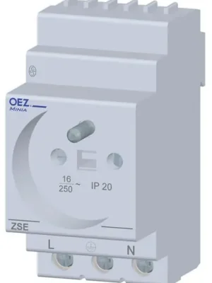 ZSE-06 zas.soklova DIN 220V prubezna (ZS-206) Vrácení Zdarma