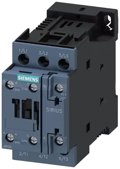 Nakupujte Hned vazební stykač, AC-3e, 12A/5,5kW/400V, 3pólový, DC 24V, 1 NO + 1 NC, šroubová...