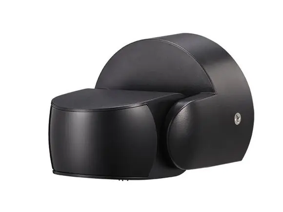 SENZOR IP65 180°/1200W/zář.300W/LED 250W plochý černý Nová Kolekce