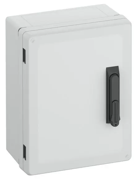 GEOS-S 3040-18-o/SH šedá,plná dvířka,zámek dveří otočná páka, IP67/68/69 š.300*v400*h180 Omezená Nabídka