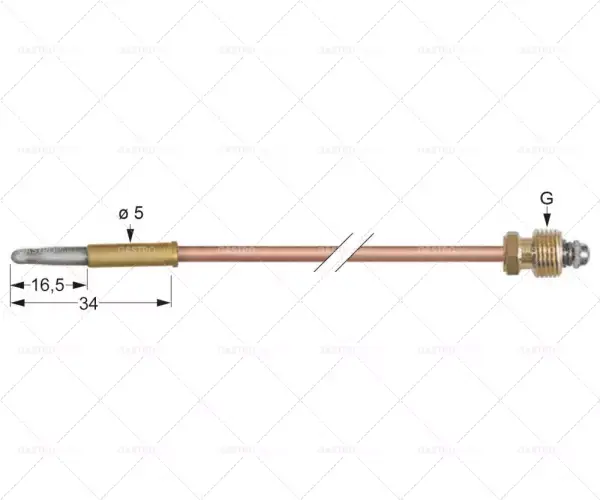 termočlánek M8x1 L 750mm zásuvka o5,0mm Ihned K Objednání