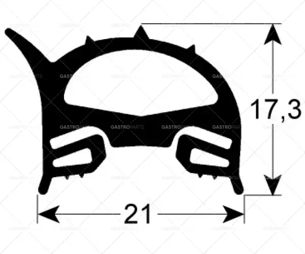 Trouba těsnící profil 2510 B 450 mm L 780 mm Rozměr Unit 1 Akční Cena
