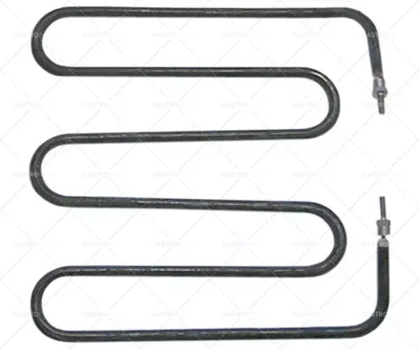 Sleva topné těleso 750W 230 L 180 mm B 170 mm H 18 mm 45 mm B1 B2 80 mm AL 26 mm trubice o 6,3 mm otočí 3