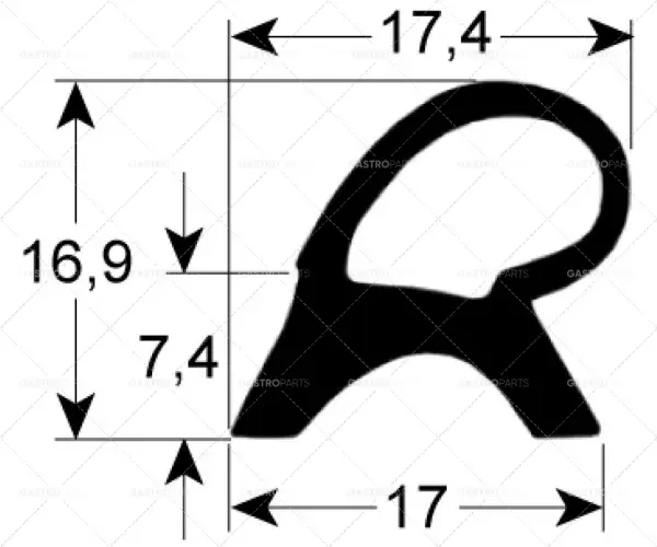 těsnění dveří 2450V 585 mm š 395 mm Nakupujte Hned