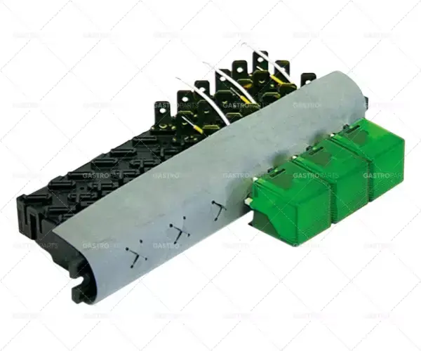 Časově Omezené spínač kombinovaný trojitý zelený 240V 16A připojení samec faston 6,3 mm