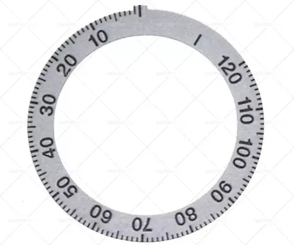 Aktuální Knebel symbol stříbrná doba 120min + osvědčeného AD o 59 mm ID o 45,5mm