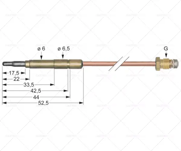 termočlánek M9x1 L 1000mm zásuvka Ø6.0 (6,5) mm Nejlepší Cena