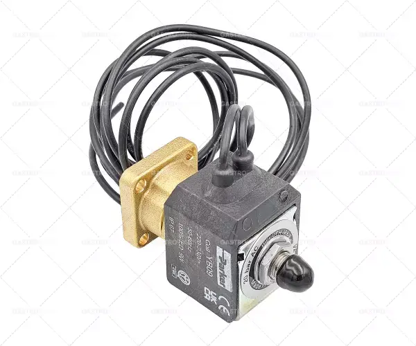 Horká Nabídka Elektromagnetický ventil 3-cestný 230 VAC tělo Vnější kužel DN 1,2 mm jack DIN -20 ° až 140 ° C PARKER
