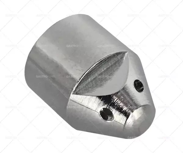 Tryska o 12 mm L 16 mm 4 otvorů Ø 1,5 mm chromovaná mosaz Nakupujte Hned