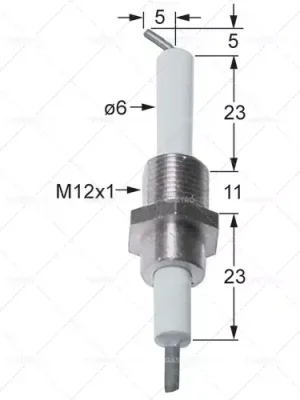 Nová Kolekce průměr pojistkové zástrčky. 6x56mm podlaha f2,8x0,8mm délka c