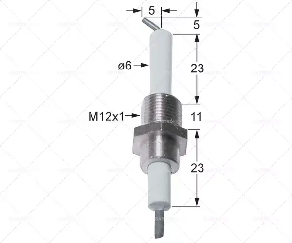 Nová Kolekce průměr pojistkové zástrčky. 6x56mm podlaha f2,8x0,8mm délka c