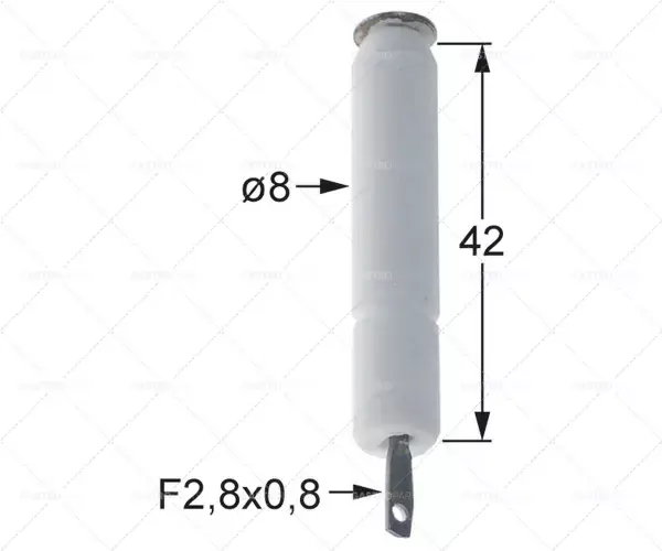 pojistková zástrčka průměr 1 8mm podlaha f2,8x0,8mm délka1 42 Ihned K Objednání