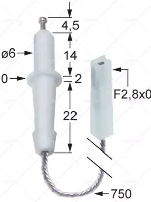 Originální pojistková zástrčka průměr 1 6 mm průměr 2 6 mm průměr připojení 2,4 mm délka.1 délka 5 mm.2 délka 8 mm.3 délka 8 mm.4 13 mm