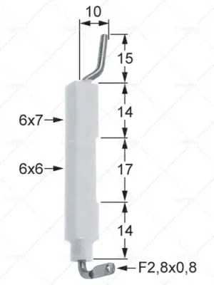 pojistková zástrčka průměr 1 7,5 mm podlaha f2,8x0,8 mm délka1 Koupit Online