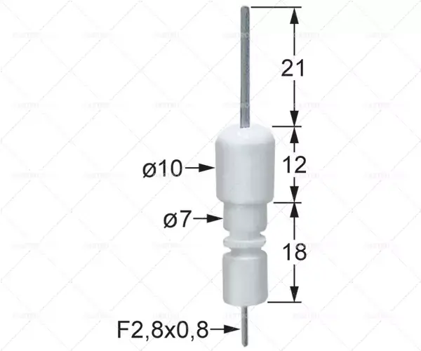 průměr zapalovací elektrody 1 ø 10 mm průměr 2 ø 7 mm Novinka