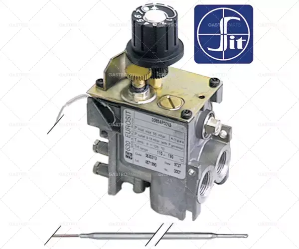 Must-Have Plyn termostat typové řady 630 Eurosit T.MAX. 100 ° C 30 až 100 ° C Plynová přívod 3/8 "plynový výstup 3/8"