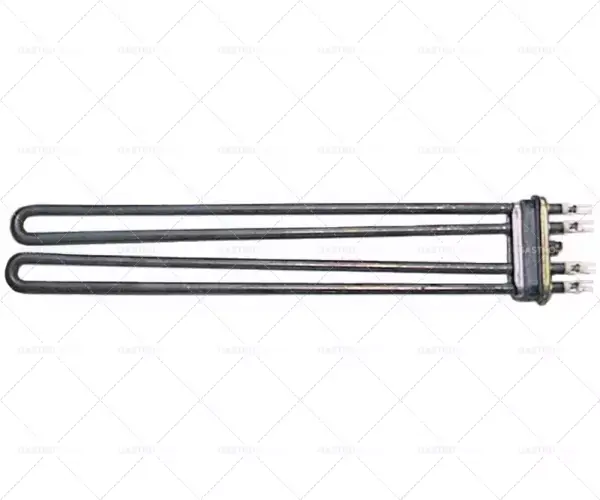 Akce topné těleso 6000W 400V HK 70x18mm 2 příruby L 380 mm B 65 mm spojení s plochou konektor 6,3 mm trubka o 8,5mm