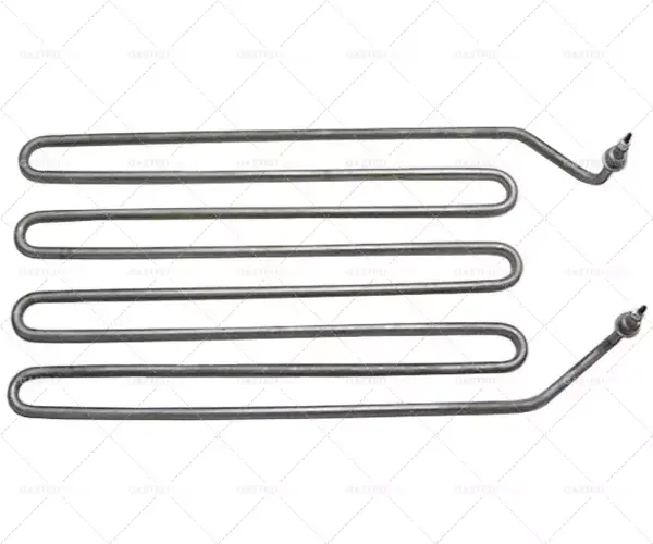 Autentický topné těleso 2500W 230V d 425mm š 220mm připojení m4 trubka ø 8,5mm upevnění 2 otvory