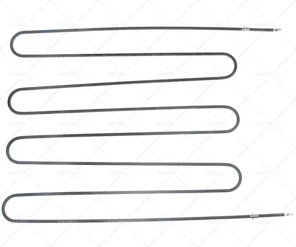 Pouze Dnes topné těleso 2500W 400V L 638 mm B 470 mm závit 1/4 "BA 462 mm 87 mm AL Připojení Plochý konektor 6,3mm