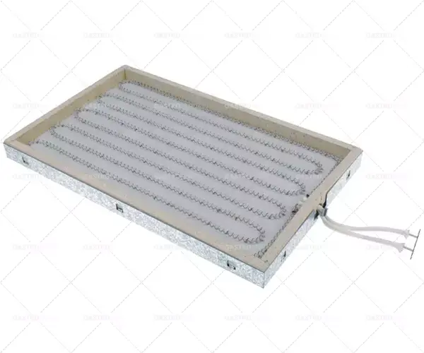 obdélníkový radiátor dlouhý 452mm široký 276mm 2500W 230V Výprodej