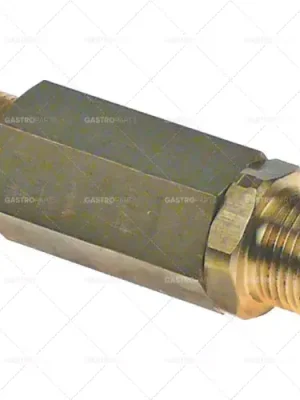 zpětný ventil T1 3/8" T2 3/8" D 42,5mm celková délka 67mm Poslední Šance