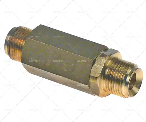 zpětný ventil T1 3/8" T2 3/8" D 42,5mm celková délka 67mm Poslední Šance