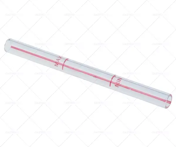 Oblíbený O úroveň trubka 11 mm H 140 mm ID o 8 mm značka Min / Max červená