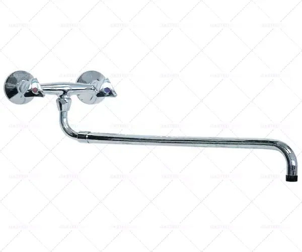 Sleva Nástěnná vodovodní baterie Hlava baterie 1/2" Délka výtoku 350-600 mm Výška výtoku 130 mm