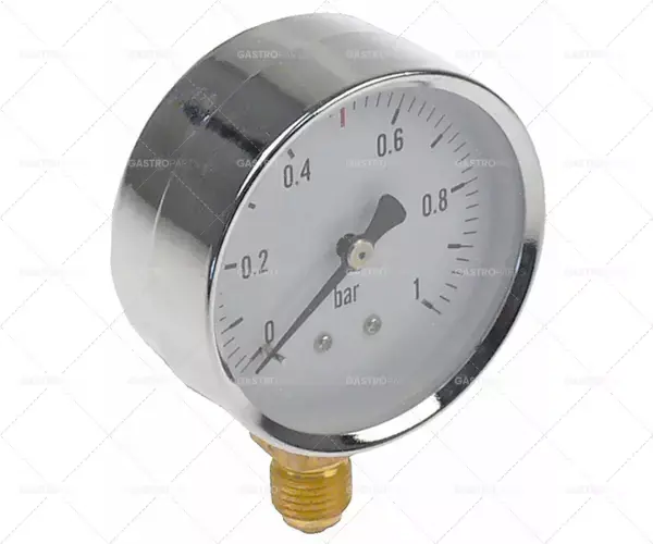 Manometr o 63mm rozsah tlaku 0-1 bar nastavena značka kotlíku závit 1/4" Zlevněný