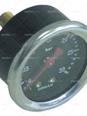 manometr ø 49,3mm tlakový rozsah 0 až 3bar závit 1/8" označení 2 připojení na zadní straně Akce