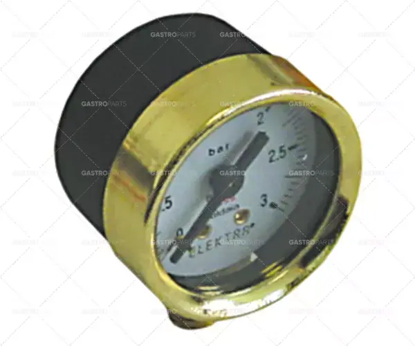 manometr ø 41mm tlakový rozsah 0 až 3bar připojení tlaková přípojka svislá Víkendová Akce