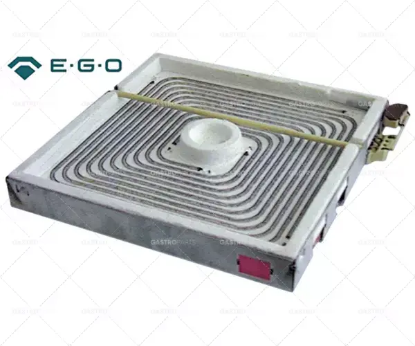 Cenově Výhodný ohřívač záření L 300mm Š 300mm 3500W 400V připojení 3 čtvercové bez detekce pánve EGO