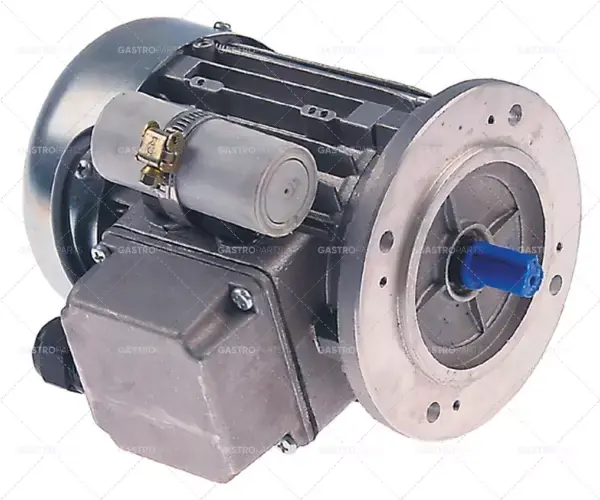motor 0,09kW 230V 50Hz 1 fáze hřídel ø 9mm příruba ø 120mm 1300 ot/min typ MM56 ø 110mm H 160mm Autentický