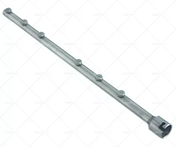 Sezónní Sleva oplachovací rameno L 485 mm montážní pozice horní/dolní trysky 6 montážních ø 25 mm kompletní s tryskou