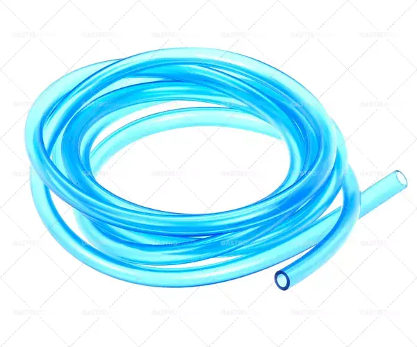 Levný PVC trubka číslo 5 mm o o AD 8 mm L 2 m tloušťka stěny 1,5 mm T.MAX. 60 ° C modrý