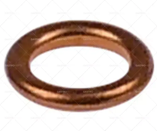 Seal měď D1 o 9,8 mm D2 o 6,5 mm tloušťky 1,7 mm Zlevněný