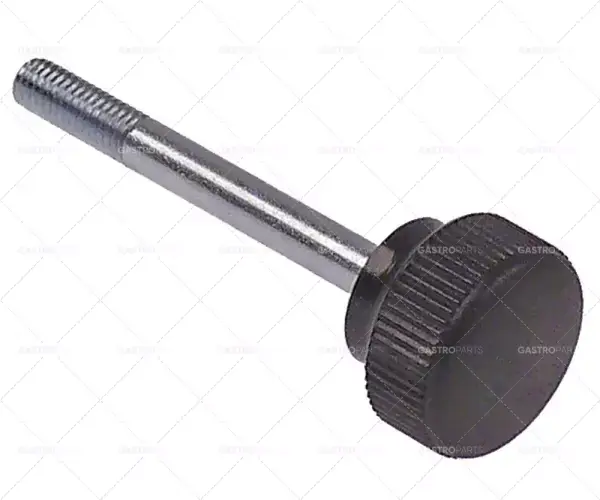 šroub s rukojetí m6 délka 54 mm průměr rukojeti 25 mm černý Expresní Doručení