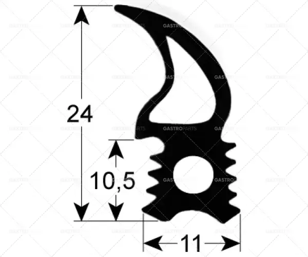 profil těsnění dveří 2715 š 462mm v 1505mm vnější rozměr záslepky Množství 1 Ihned K Objednání