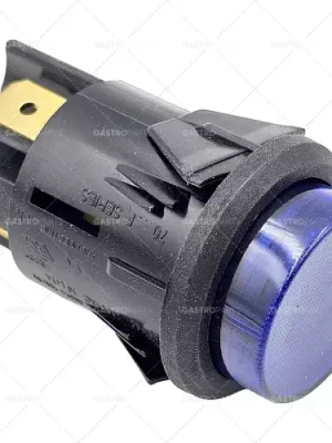 Pouze Dnes Tlačítko Instalace o 25 mm modré 2NO 250V 16A Připojení plochá zástrčka 6,3 mm