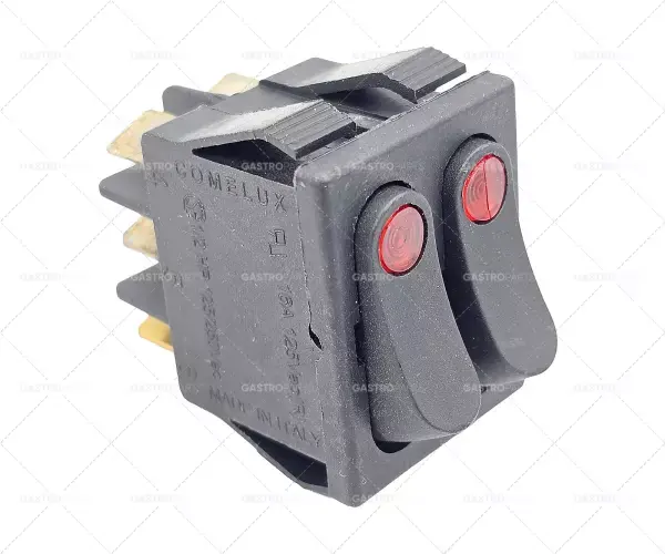 Kolébkový rozměr 30x22mm oranžová / oranžová 1Z / 1NO 250V 16A osvětlené 0-I / 0-II Top Prodej