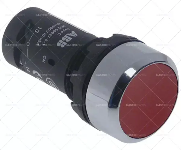 montáž momentového spínače ø 22mm 1nc/1no červená 250V 5A připojovací šroub Hit Sezóny