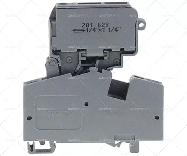 Odeslání Ihned držák pojistky, ø6,3x32mm 10A 800V d 61mm š 10mm v 65mm průřez 4mm²
