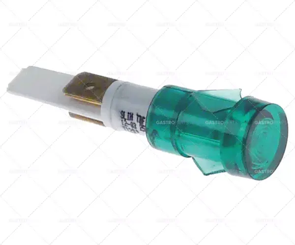 Nejlepší Volba Signální světlo o 12 mm 250V zelená Spojení plochý konektor 6,3 mm Temp.Best. 120 ° C