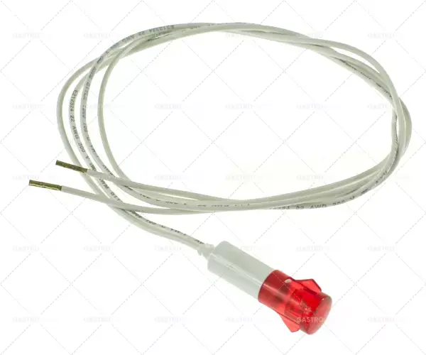Cenově Výhodný kontrolka ø 9mm 24V červená délka kabelu 500mm