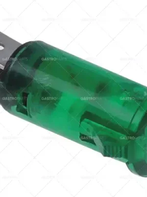 Pouze Dnes kontrolka ø 13 mm zelená 230V připojení vnější faston 6,3 mm napařování