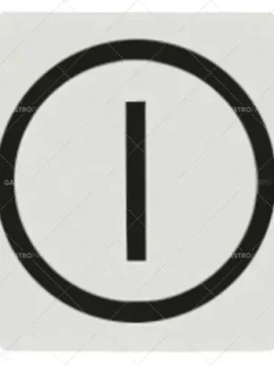 symbol deska osmiúhelníková červená ON-OFF Autentický
